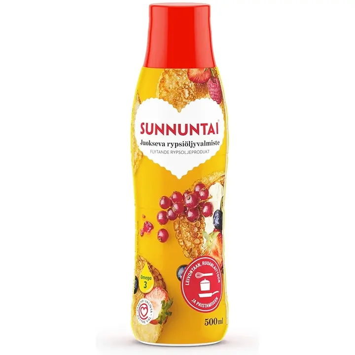 Sunnuntai Juokseva rypsiöljyvalmiste 500 ml