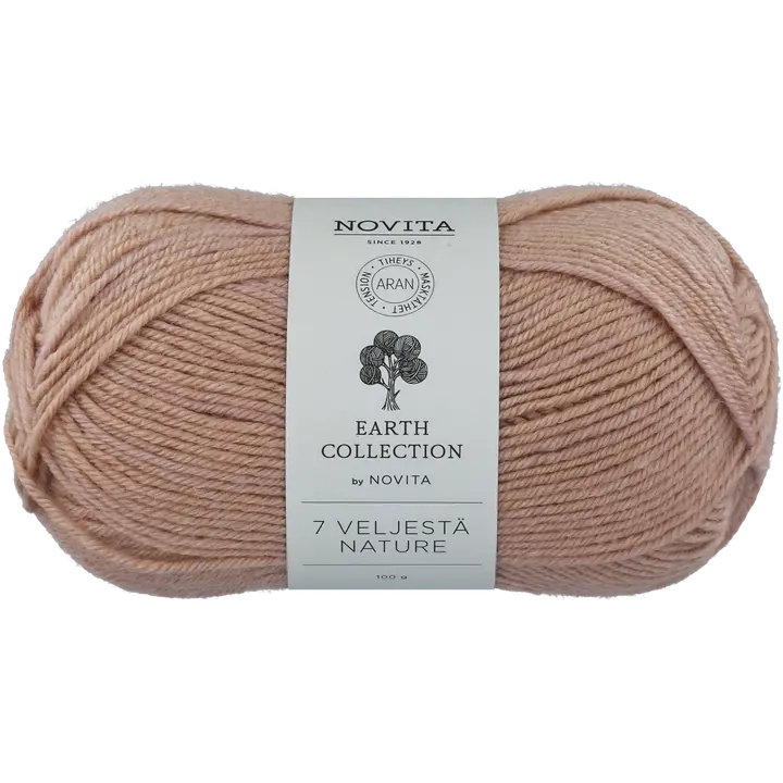 Novita lanka 7 Veljestä Nature 100g Päiväuni 502