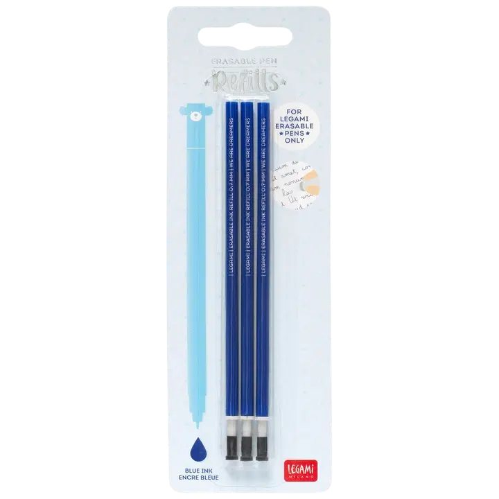 Kustutatava geelpliiatsi sisud 3tk 0,7mm (sinine)
