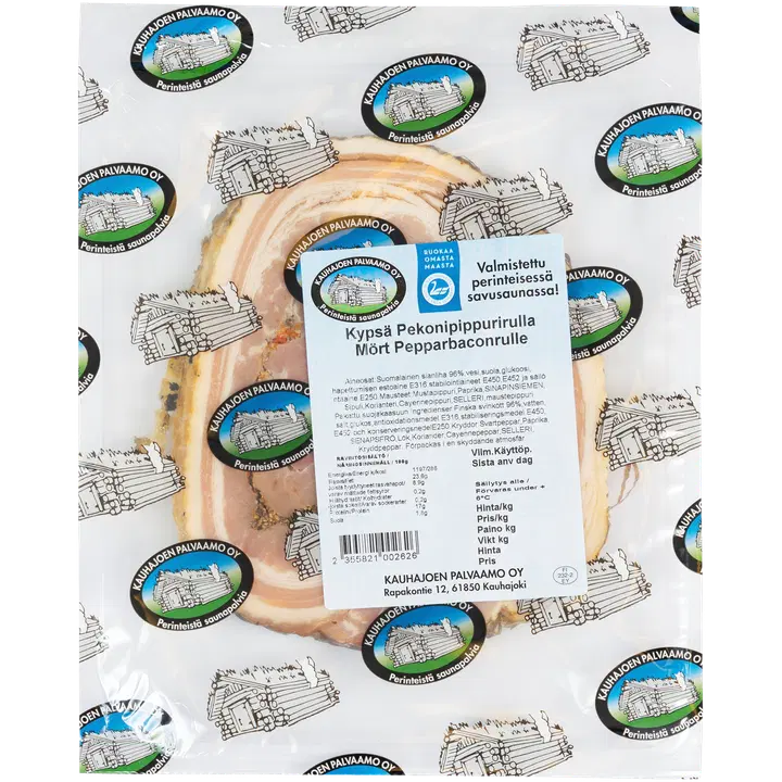 Kauhajoen Palvaamon Kypsä pippuripekonirulla n.300g