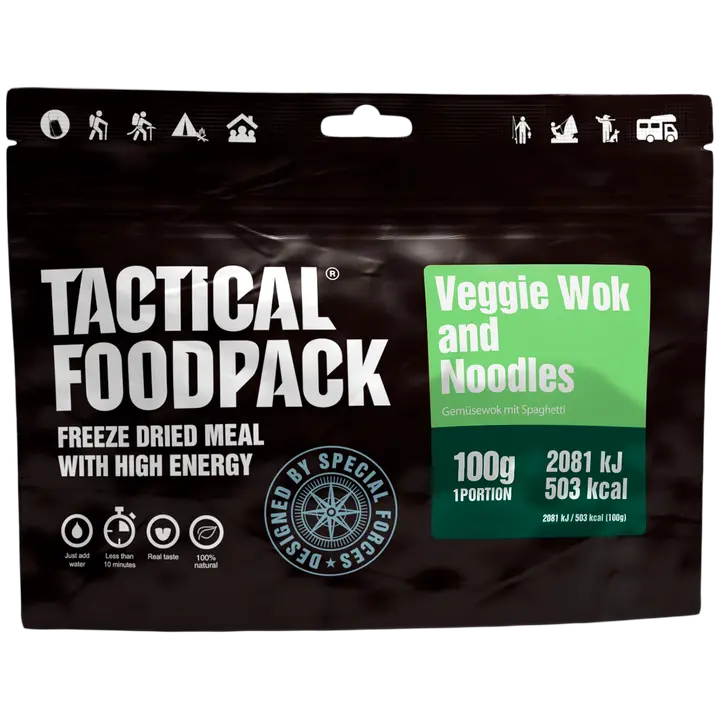 Tactical Foodpack vihanneswok nuudeleilla