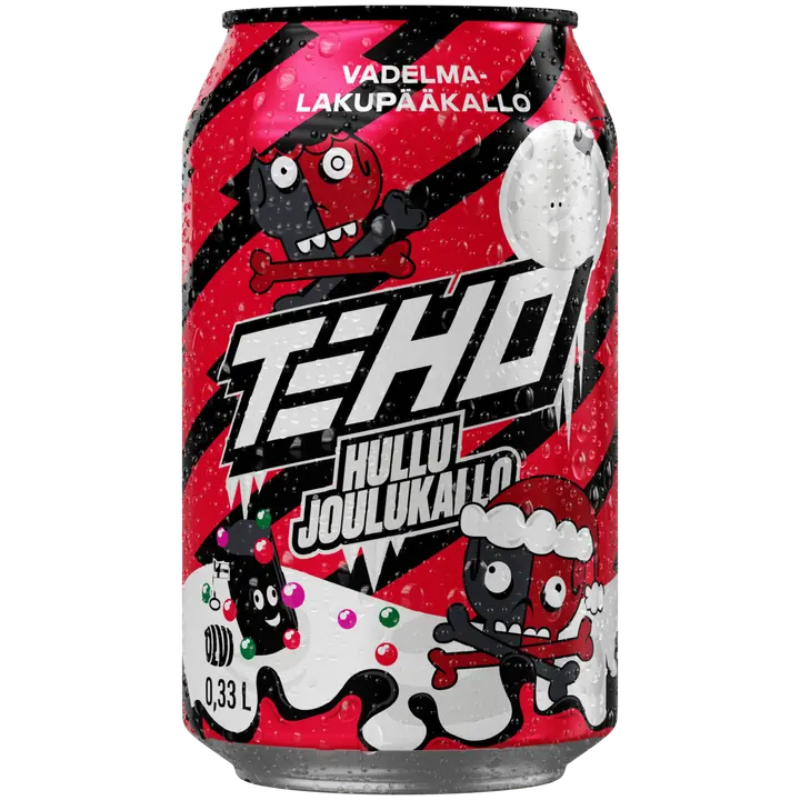 TEHO Hullu Joulukallo energiajuoma 0,33 l tlk