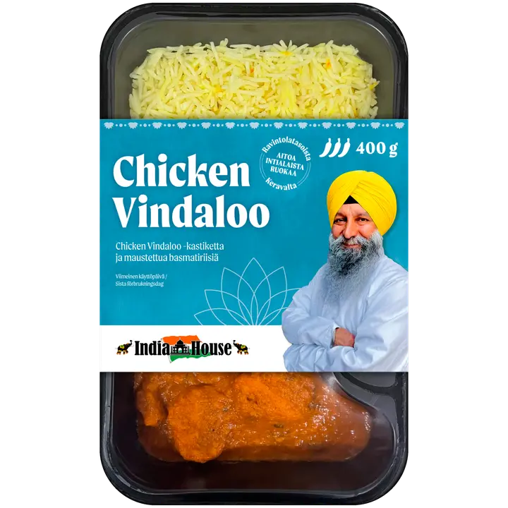 IndiaHouse Lounasboxi Chicken Vindaloo 400g