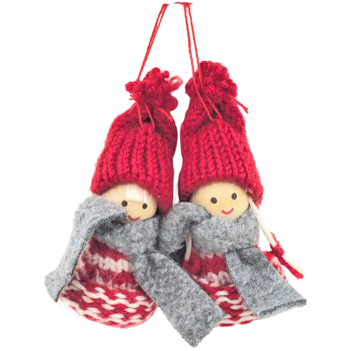 J.K. Primeco Koristetontut punavalkoinen 2kpl