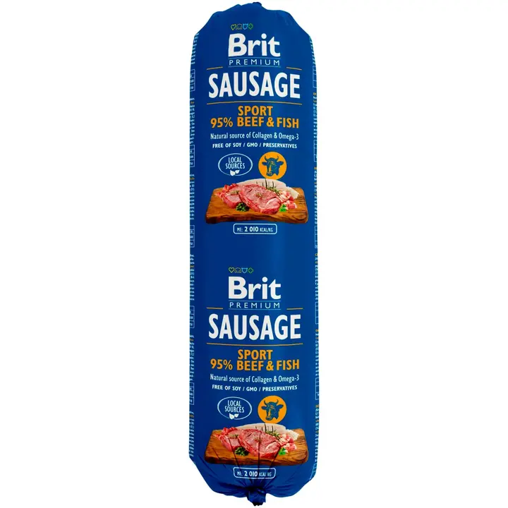 Brit Premium Makkara nauta-kala Sport 800 g