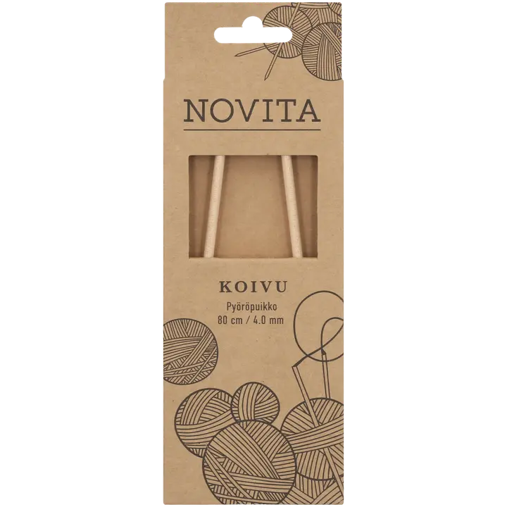 Novita Pyöröpuikko koivu 80cm - 4mm