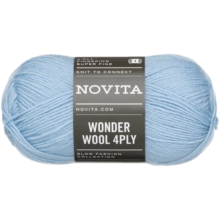 Novita lanka Wonder Wool 4PLY 50 g vaalea lemmikki 1001
