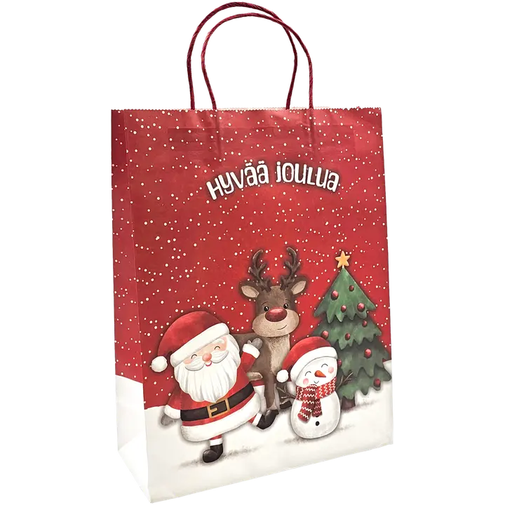 J.K. Primeco Lahjakassi XL Iloiset Jouluhahmot punainen