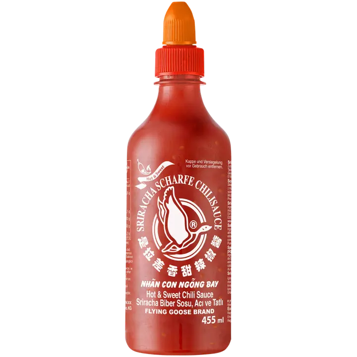 Flying Goose Sriracha chilikastike mieto & makea 455ml