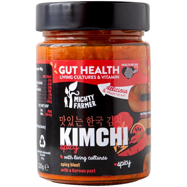 Mighty Farmer Tulinen Kimchi - fermentoitu kiinankaali 320g
