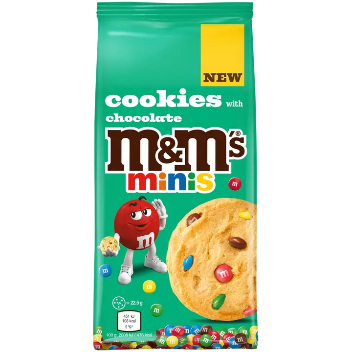 M&M šokolaadiga küpsised 180 g