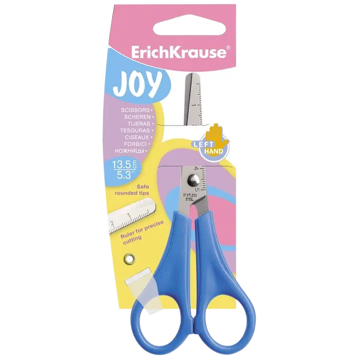 Käärid joy 13,5cm vasak, (vi,or,pu) asso