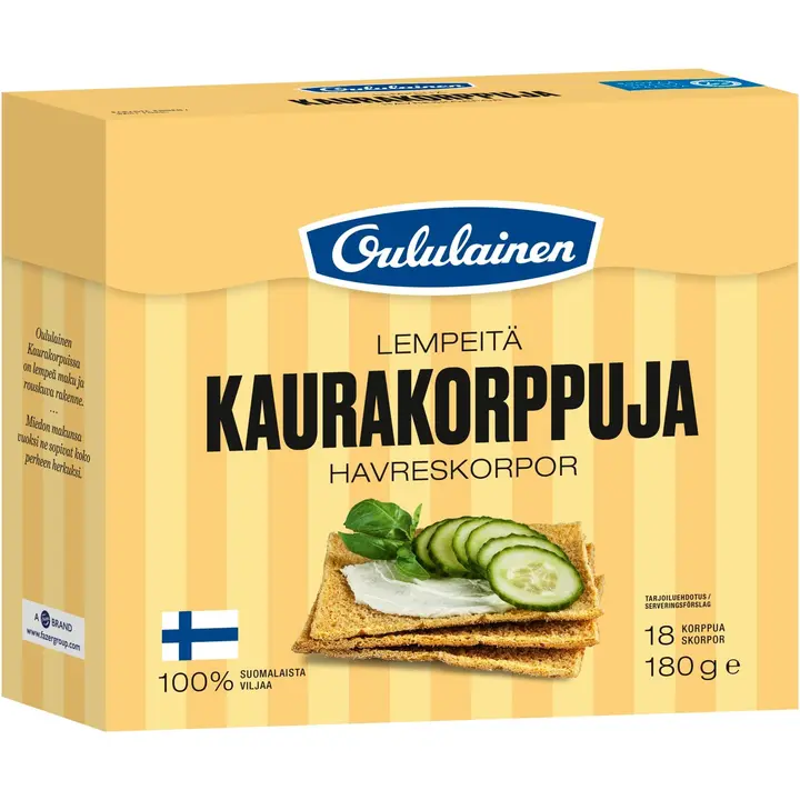 Oululainen Kaurakorppu 180g