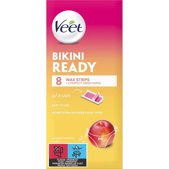 Veet kylmävahaliuskat bikini&kainalo 8 kpl