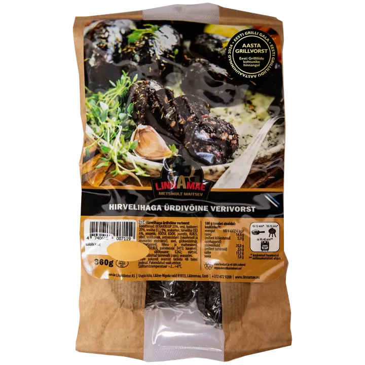 Hirvelihaga ürdivõine verivorst 360 g