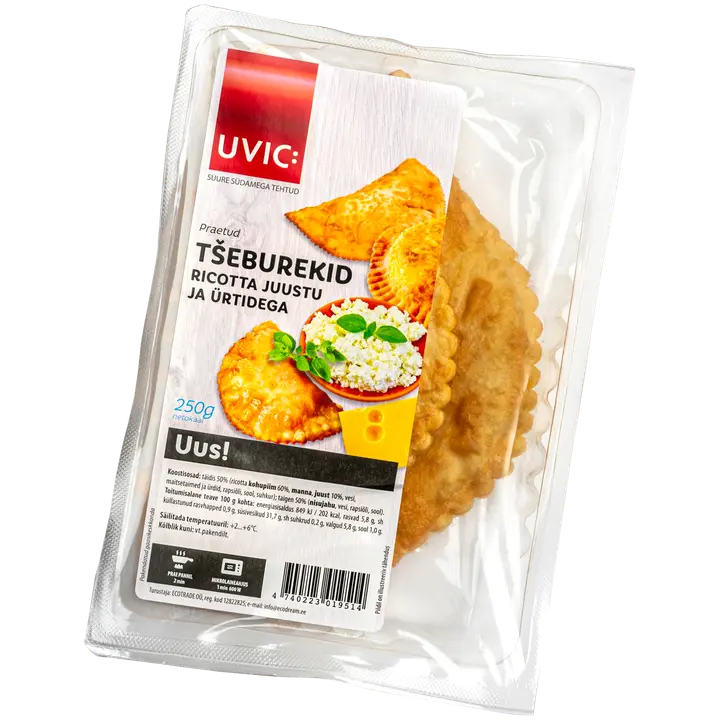 UVIC Praetud tšeburekid ricotta juustu ja ürtidega 250 g