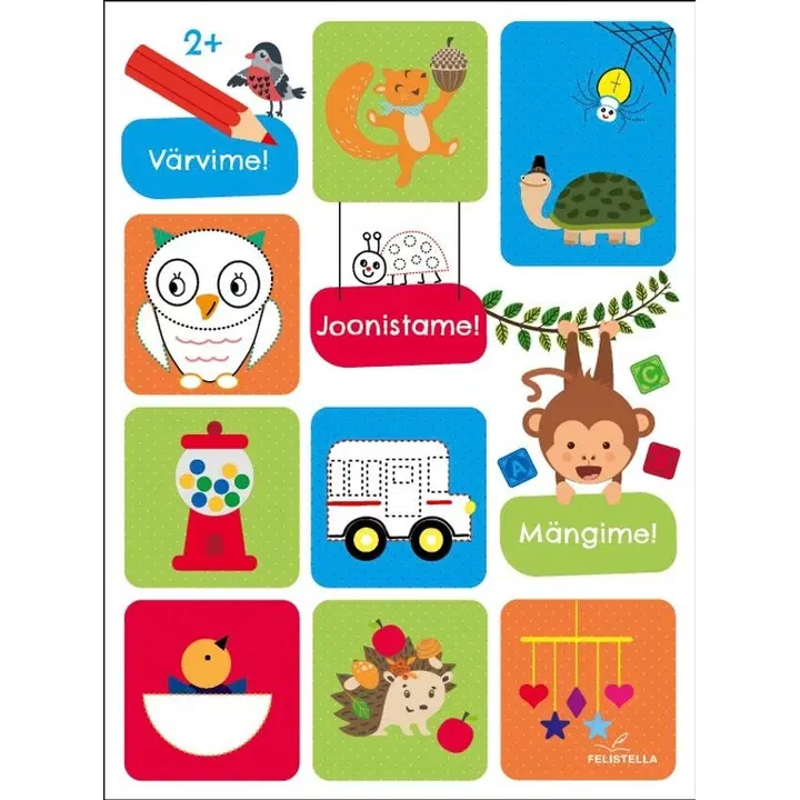 Värvime! Joonistame! Mängime! 2+