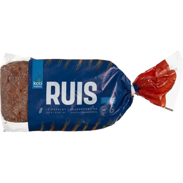 Kotimaista Ruisleipäpalat 9 kpl 450 g täysjyväruisleipä