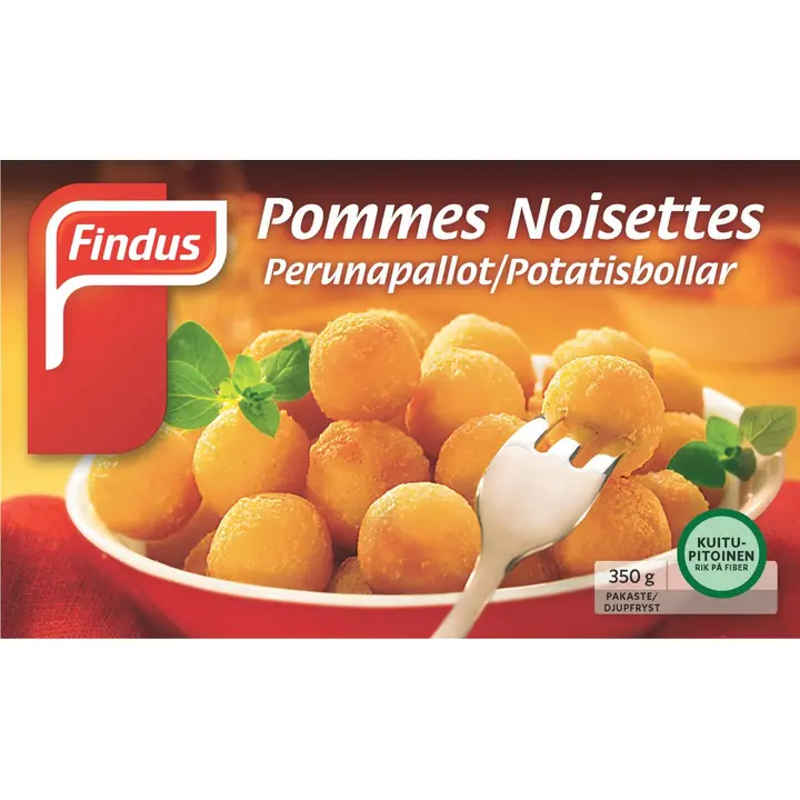 Findus Pommes Noisettes perunapallot 350g, pakaste