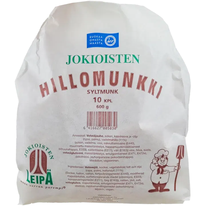 Jokioisten Leipä hillomunkki pakattu 10 kpl 600 g