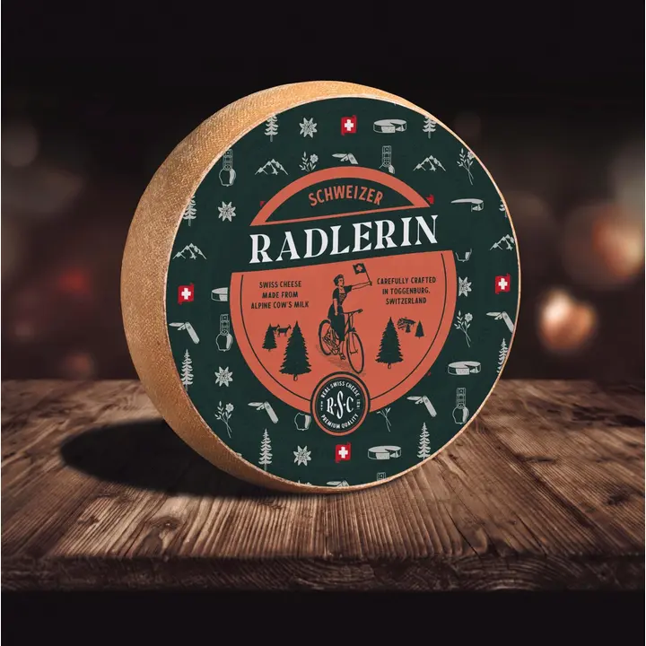 RSC Schweizer Radlerin kittipintainen alppijuusto 6 kg 7 kk