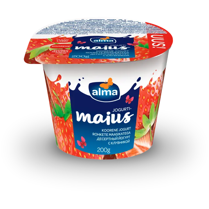 Alma Maasikatega jogurtimaius, 200 g
