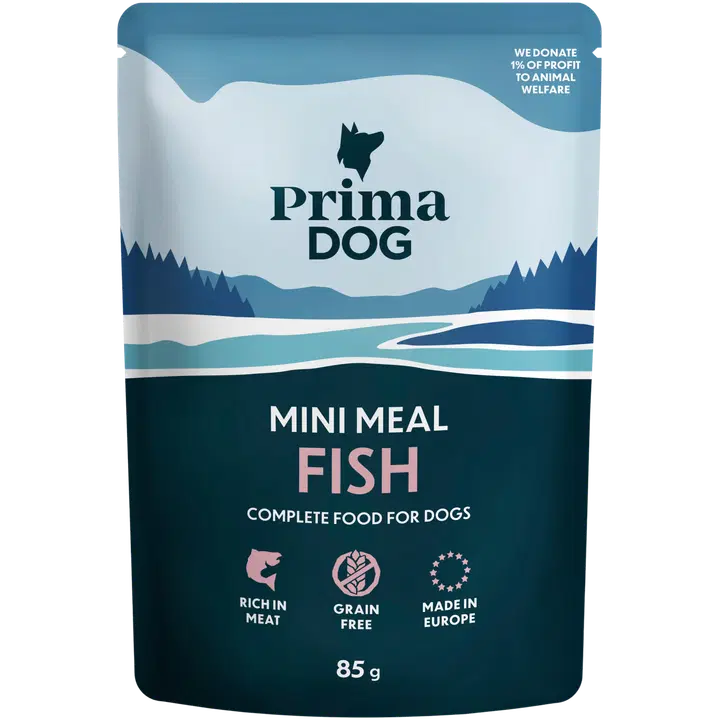PrimaDog Mini Meal Kalaa kastikkeessa 85 g
