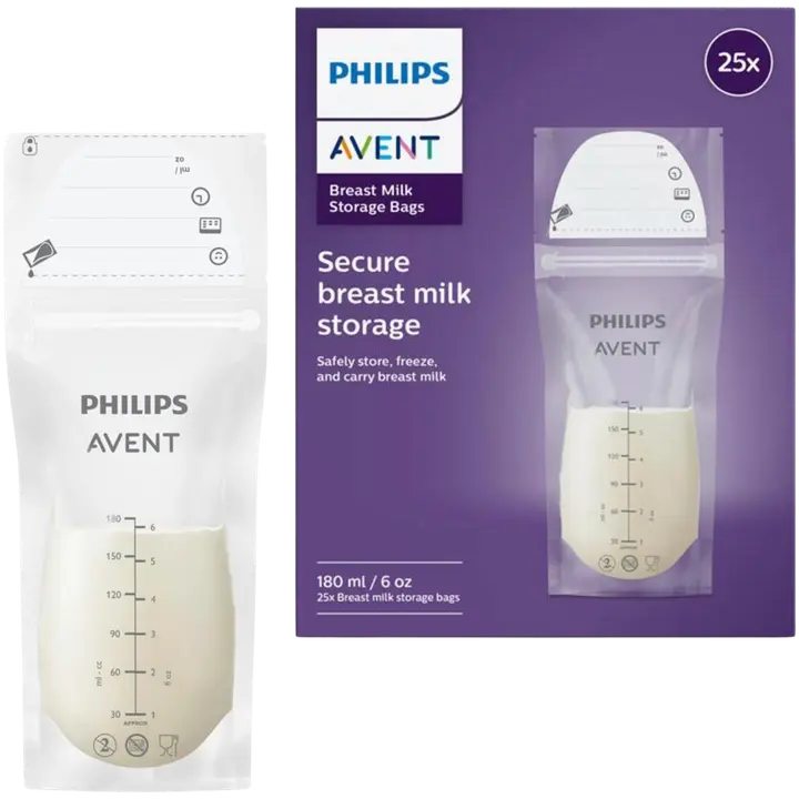 Philips Avent rintamaidon säilytyspussi 25x180ml