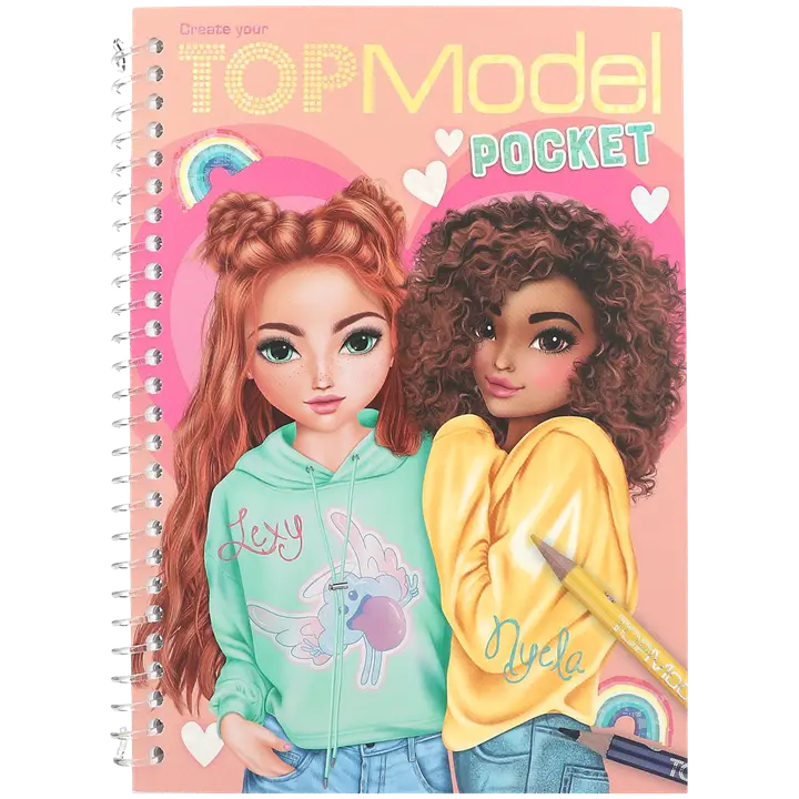 TOPModel Taskuvärityskirja Nyela & Lexy