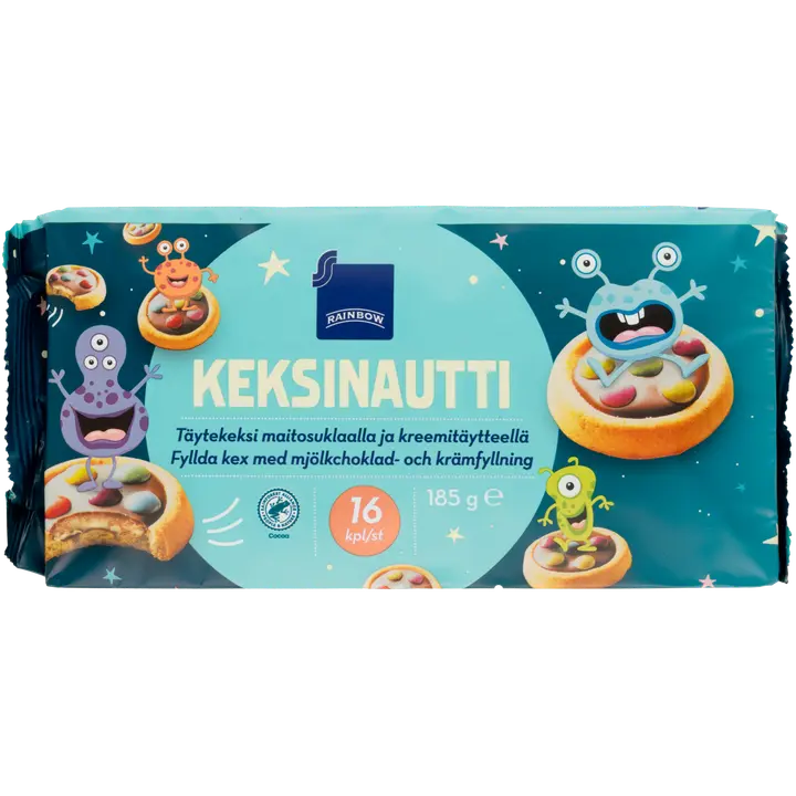 Rainbow Keksinautti täytekeksi 185 g