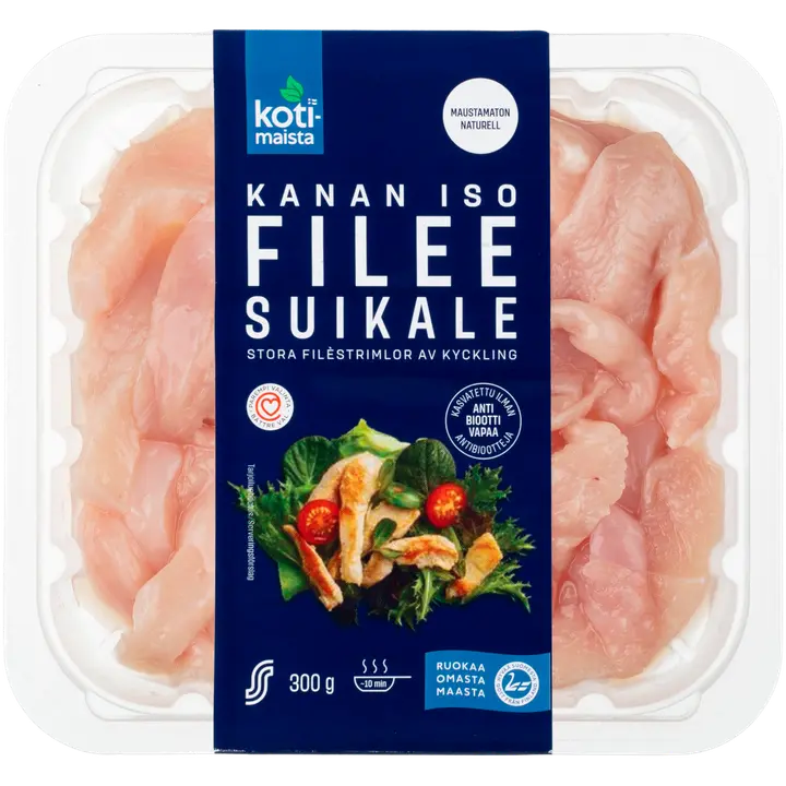 Kotimaista kanan iso fileesuikale maustamaton 300g