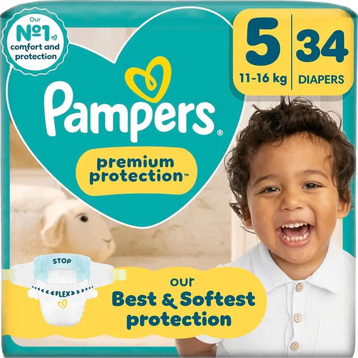 Pampers Premium Protection S5 11-16kg 34kpl vaippa