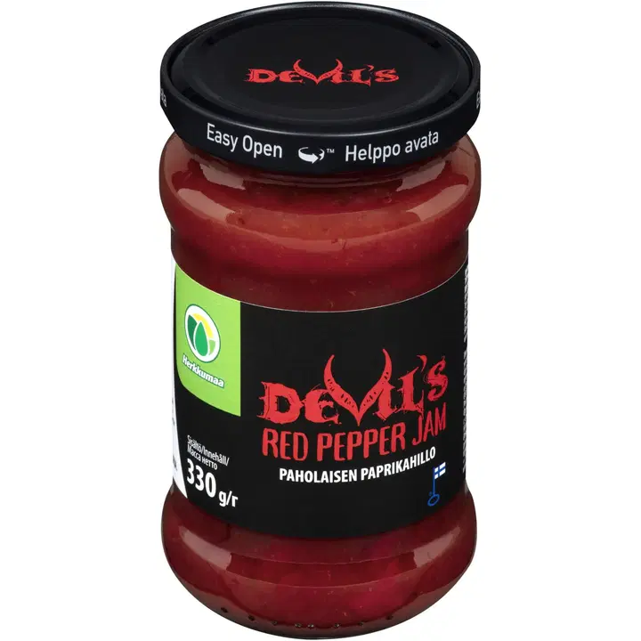 Herkkumaa Devil's Red pepper jam 330g
