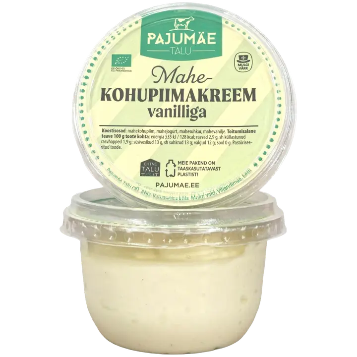 Pajumäe Talu mahe-kohupiimakreem vanilliga, 190 g