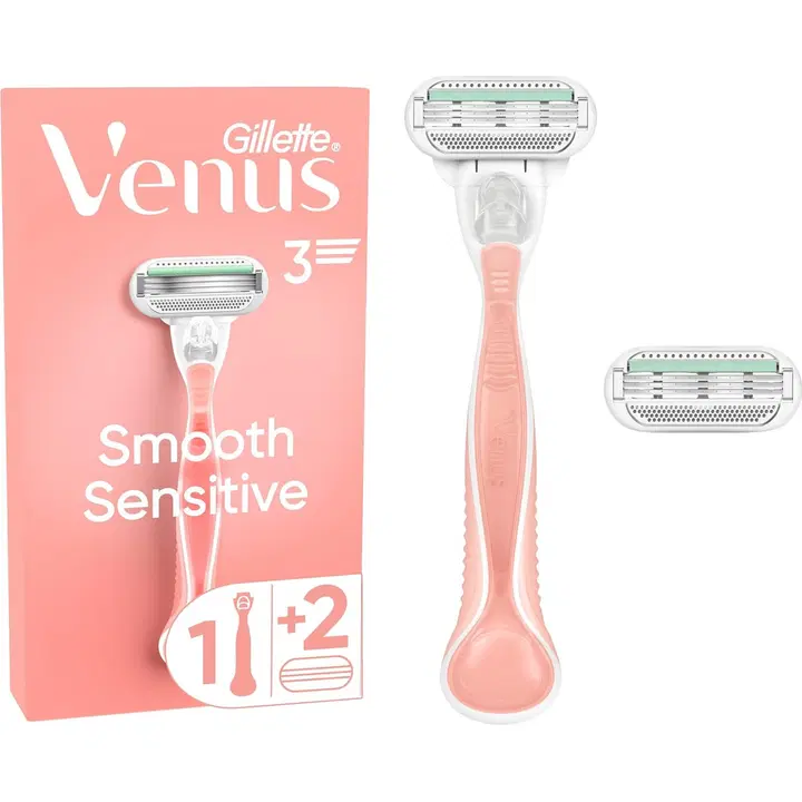 Gillette Venus Smooth Sensitive ihokarvanajohöylä+1 terä