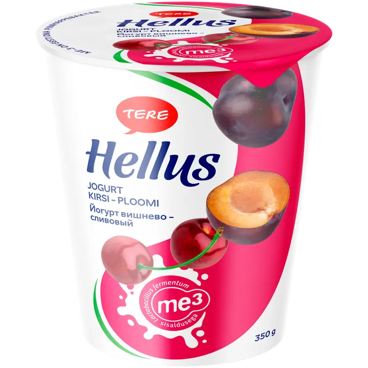 Hellus Kirsi-ploomi jogurt, 350 g