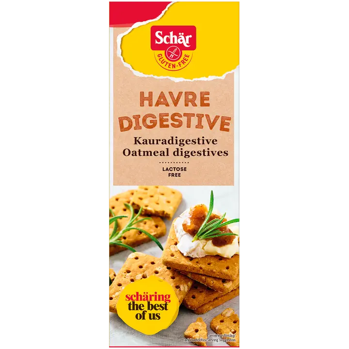Schär Kaura digestivekeksi gluteeniton 150g