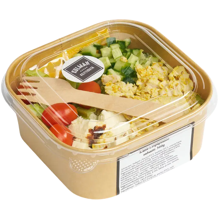 Kulman Keittiö kana-leipäjuustosalaatti pakattu 355 g