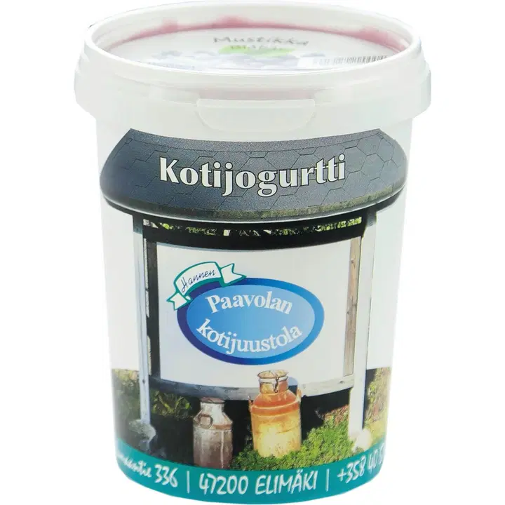 Paavolan Kotijuustola mustikka kotijogurtti 500 g