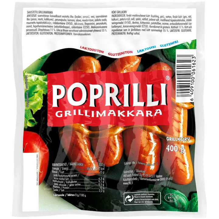 HK Poprilli® Grillimakkara 400 g