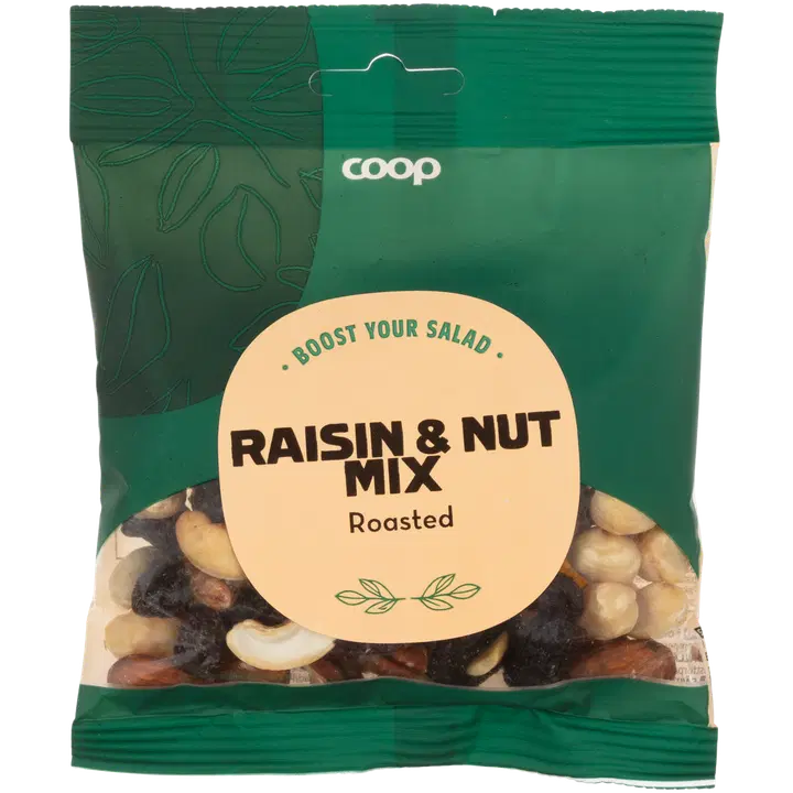 Coop salaattilisuke rusina- ja pähkinäsekoitus 100 g
