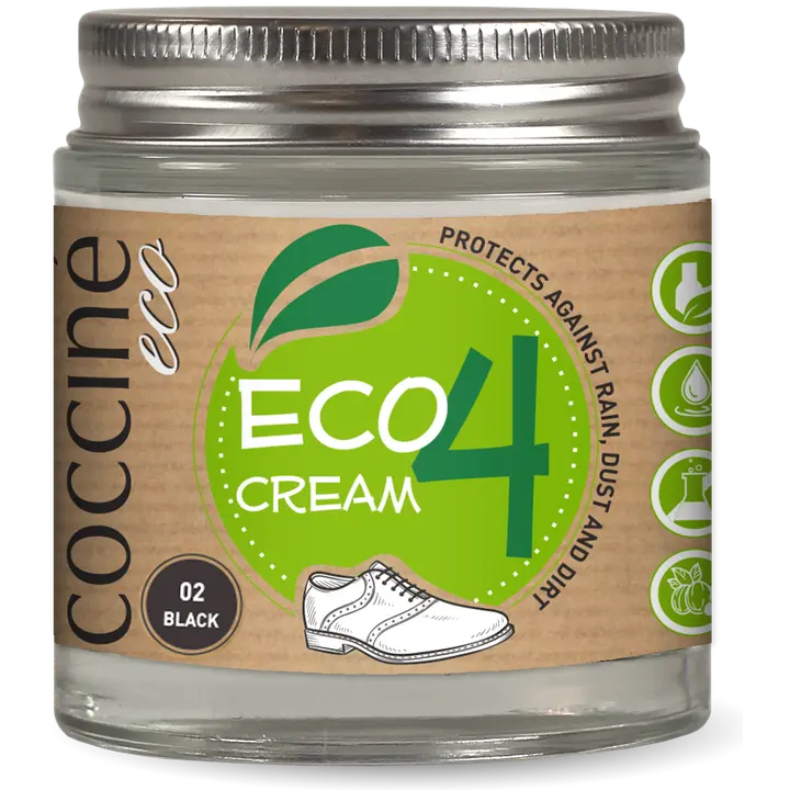 Coccine Eco kenkävoide nahalle, musta 100 ml