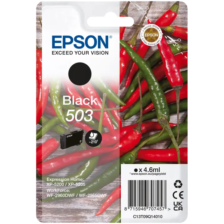 Epson Mustepatruuna 503 musta