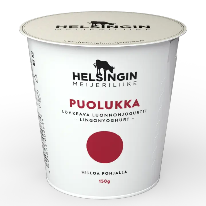 Lohkeava puolukka luonnonjogurtti 150g