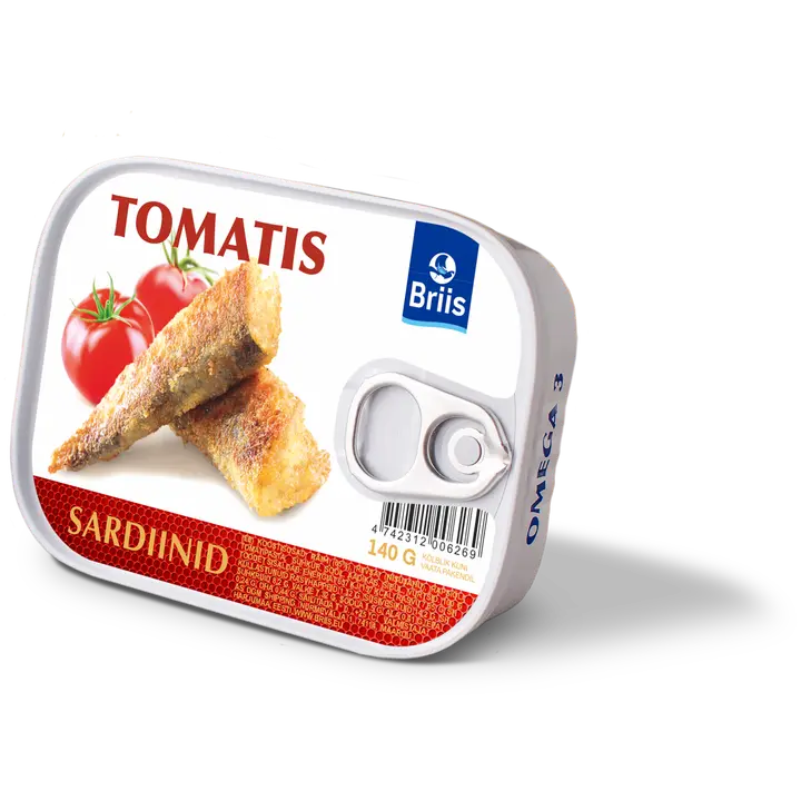Briis Balti Sardiinid Tomatis 140 G