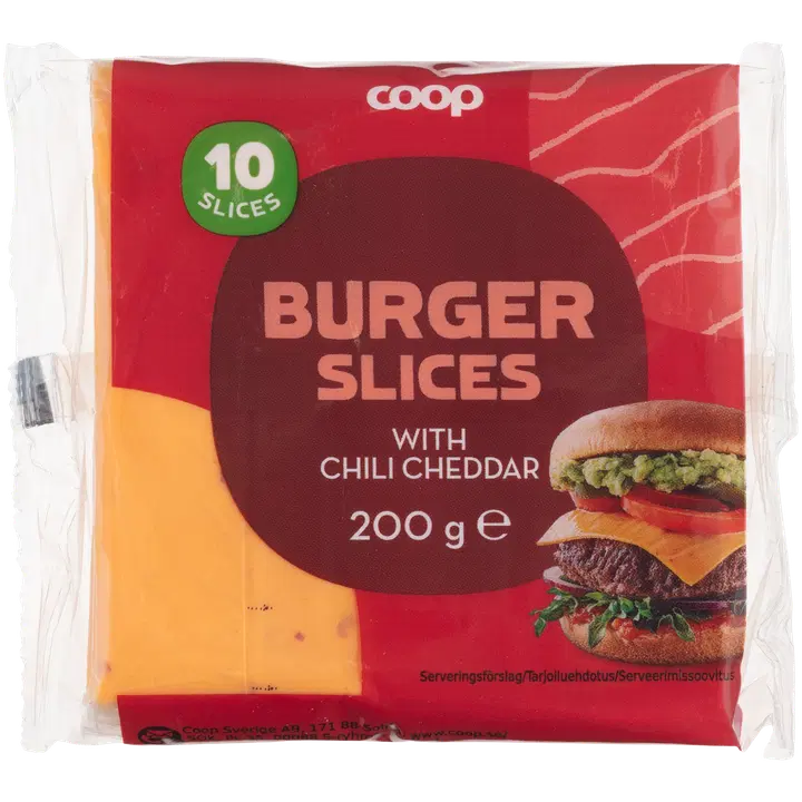 Coop cheddar-sulatejuustoviipaleet chili 200 g