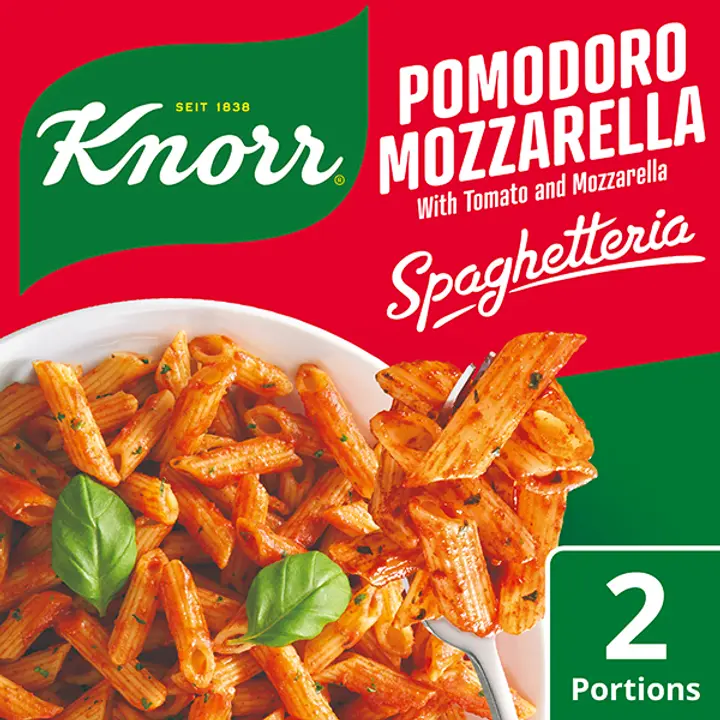 Knorr Tomaatti-mozzarella Spaghetteria pasta-ateria Tomaattia ja mozzarellaa 163 g 2 annosta