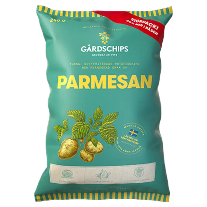 Gårdschips Parmesan 240g