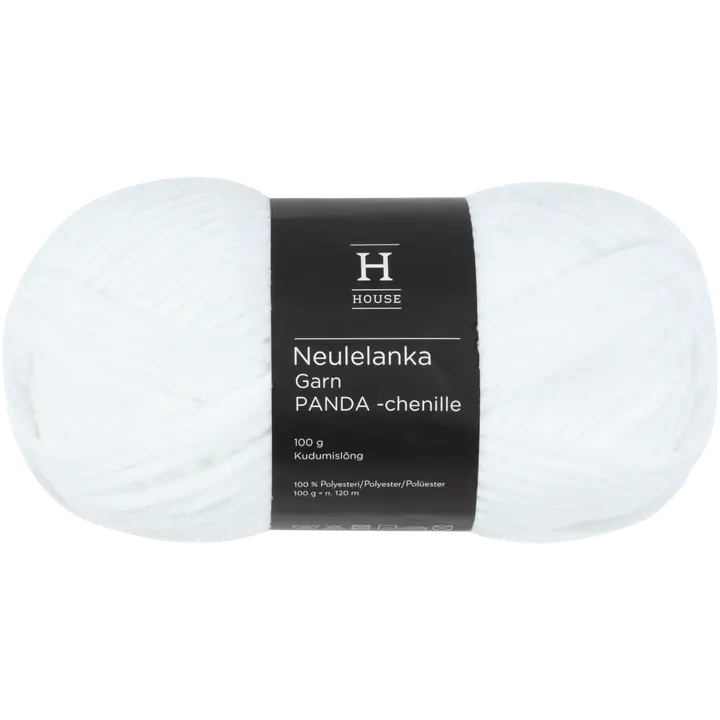 House lanka Panda chenille 100g white