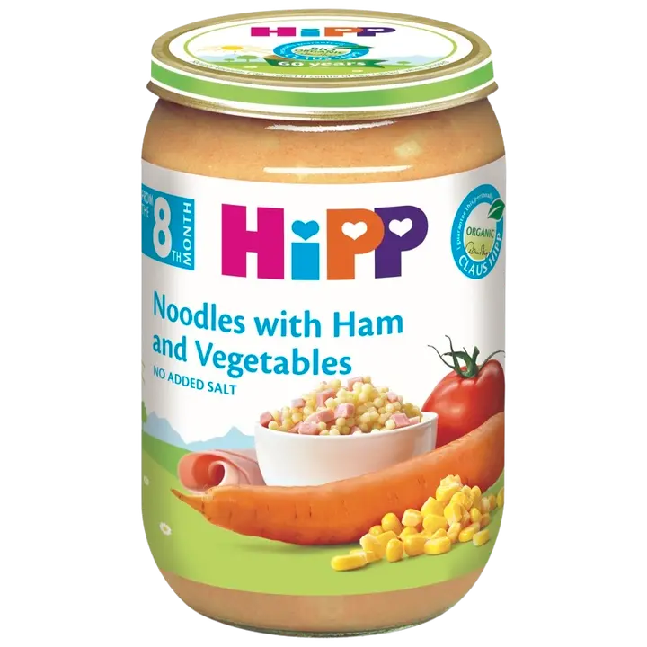 Hipp aedvilja-nuudliroog singiga öko, 220g, alates 8-elukuust